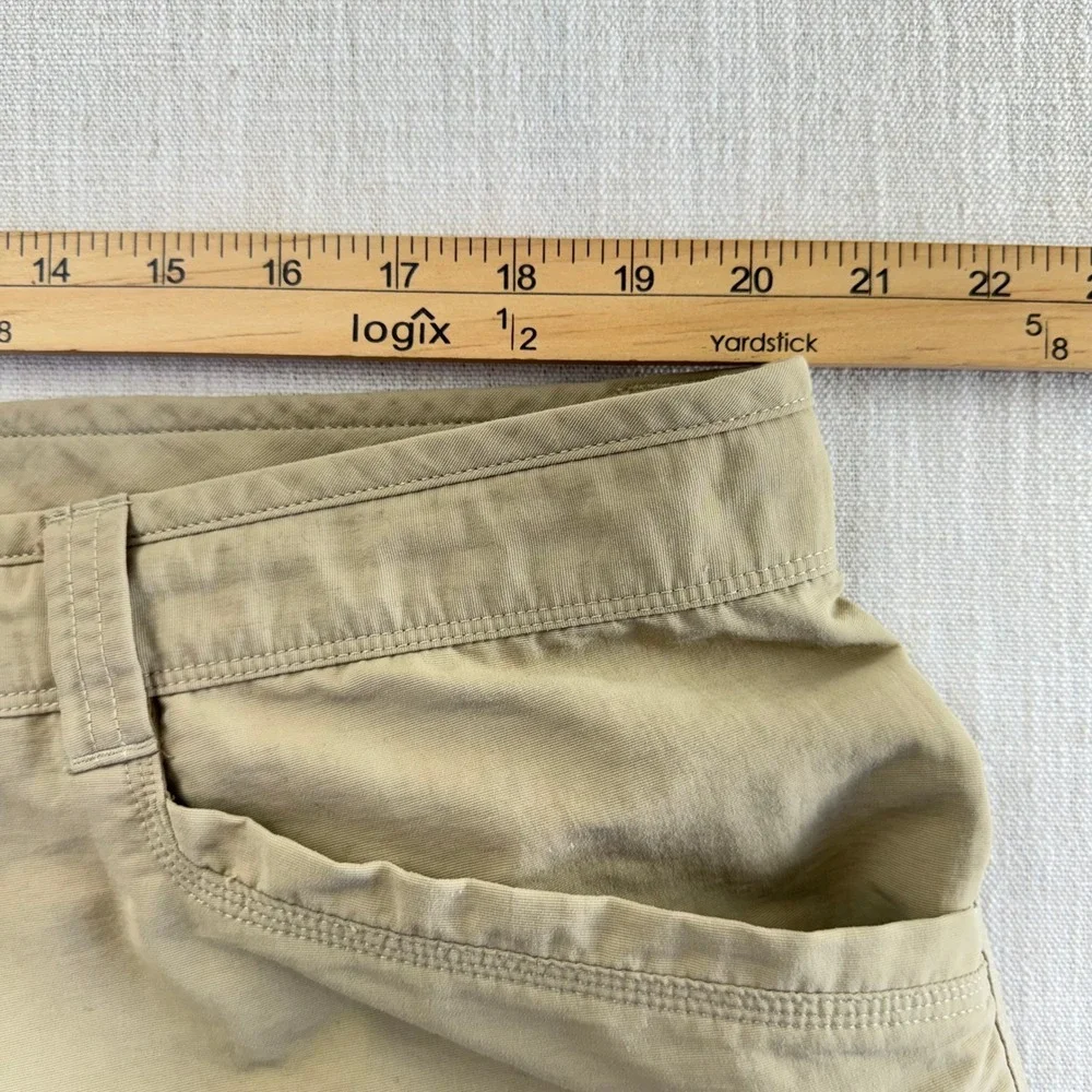 The North Face Mens Horizon‎ Cargo Shorts Tan Khaki Nylon Hiking Size 40